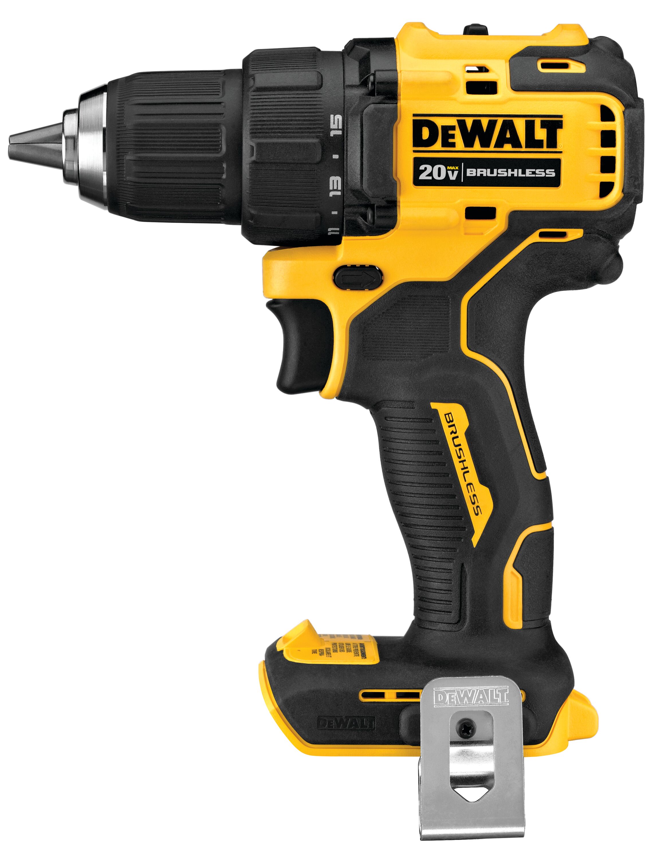 DEWALT 20V Бесщеточная компактная электрическая дрель с литиевой батареей DCD708M2