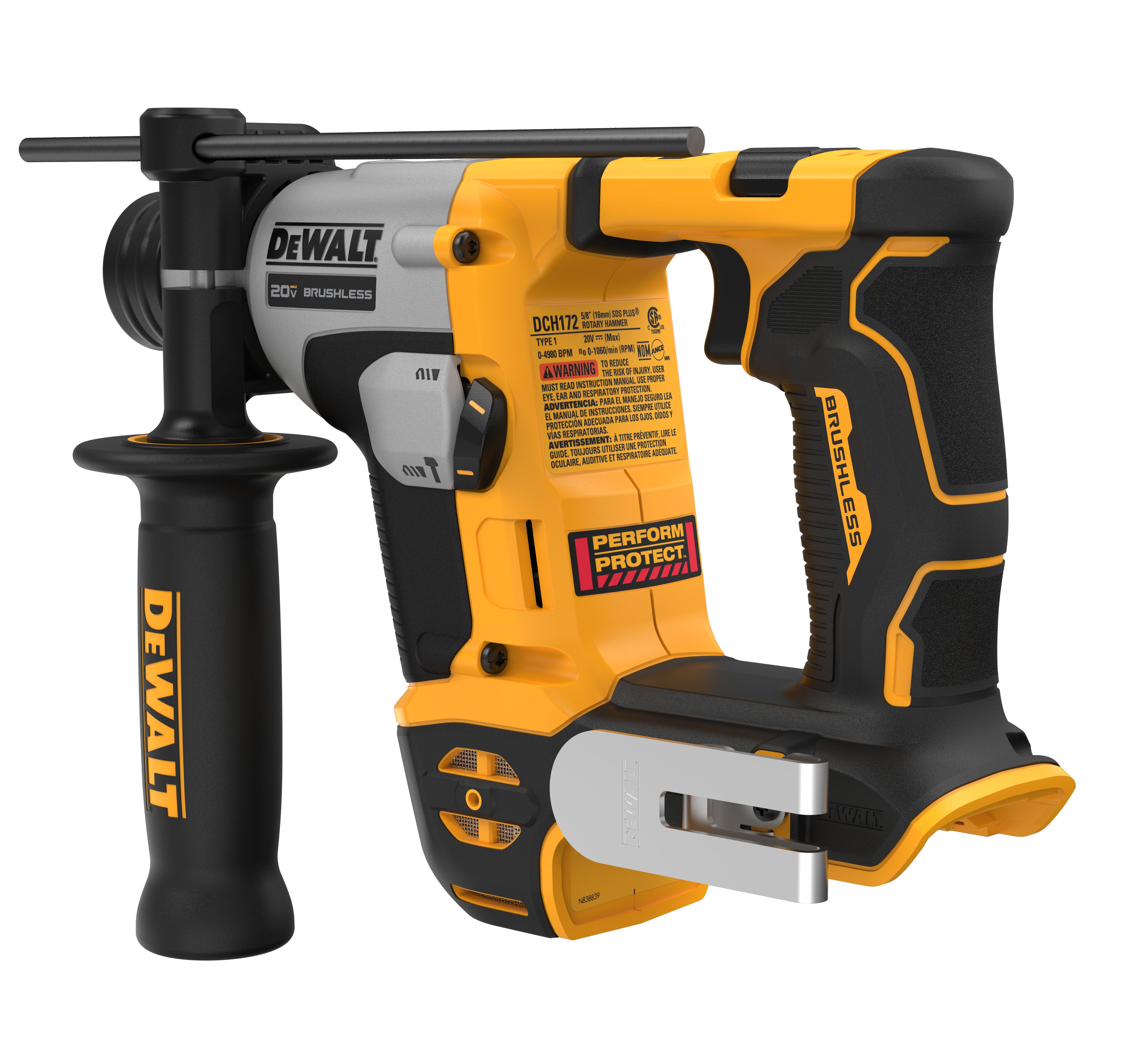 Сверхкомпактный литиевый бесщеточный электрический молоток DEWALT 16 мм DCH172N